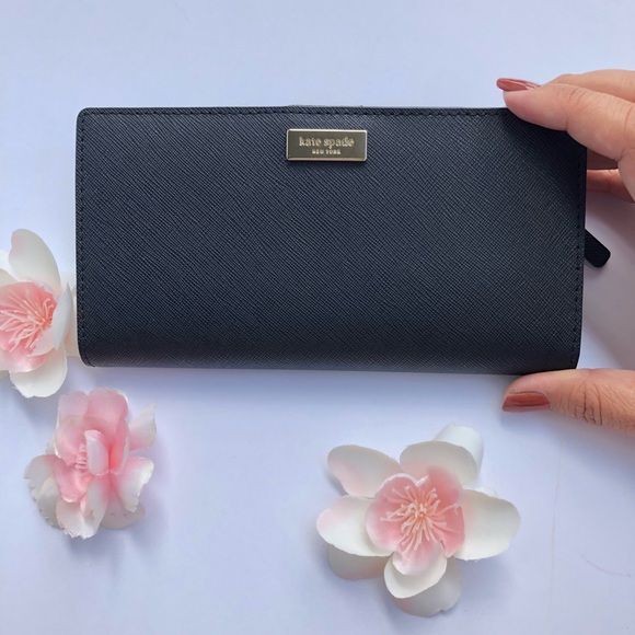 Kate Spade Classic Black Wallet Stacy Laurel St - Picture 2 of 6